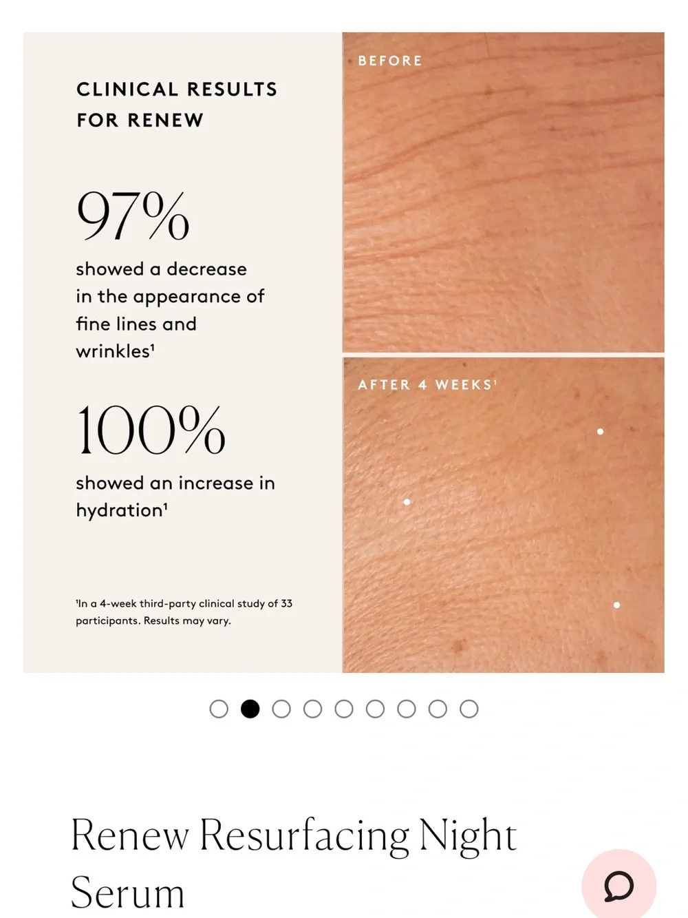 Naked & Thriving Renew Resurfacing Night Face Serum - Black & White Bottle - Picture 3 of 6